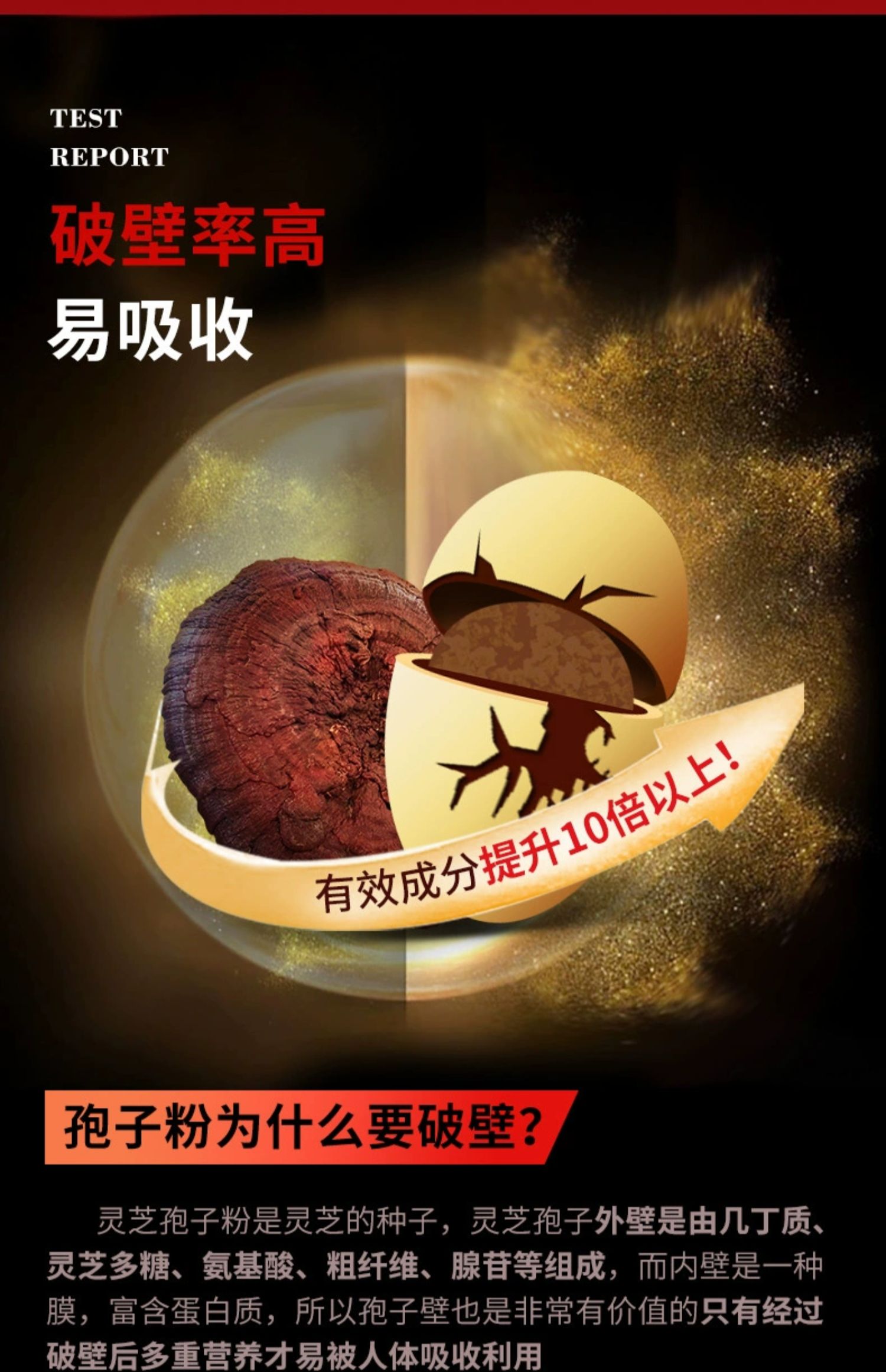 元生泰牌破壁灵芝孢子粉胶囊0.25g/粒*180粒(图8)