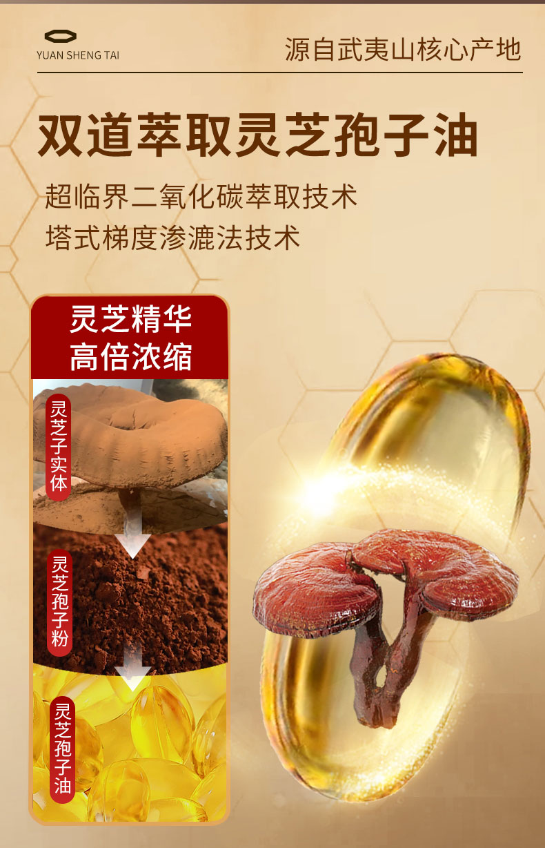 元生泰牌灵芝孢子油软胶囊0.5g/粒x8粒(图8)